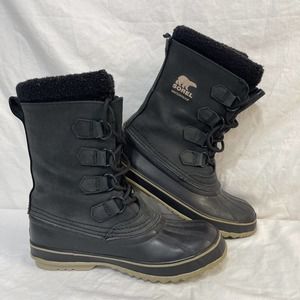 Sorel Winter Snow Boots Size 9 Women's NL1645-012 Black Waterproof